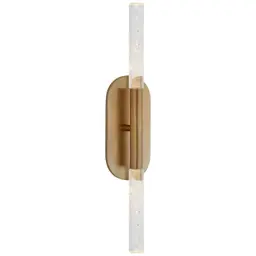 Antique-Burnished Brass Seeded Glass