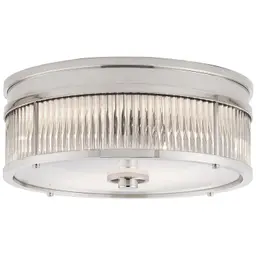 Polished Nickel White Glass