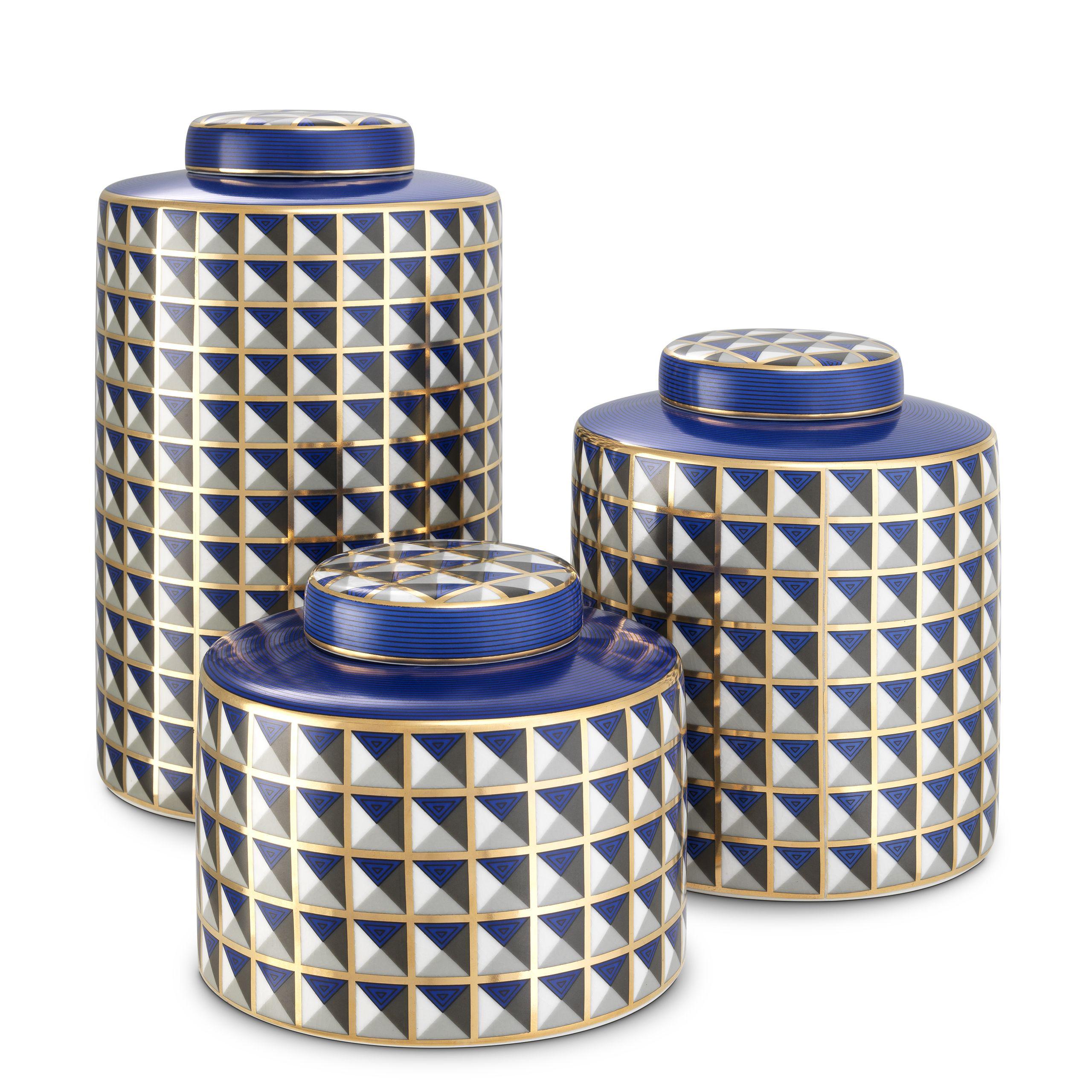 Купить Емкость для хранения Jar Drappo set of 3 в интернет-магазине roooms.ru