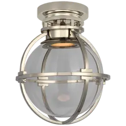 Polished Nickel Clear Glass