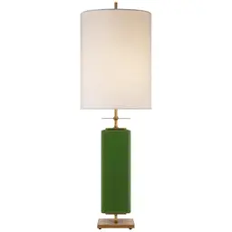 Green 12" x 12" x 16" Cream Linen