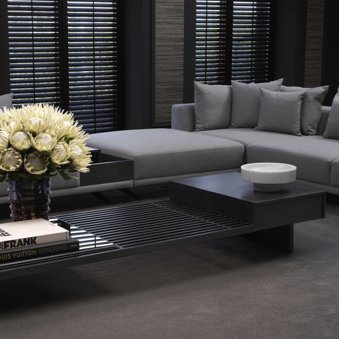 grey wool blend | black legs