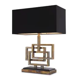 vintage brass finish | granite base