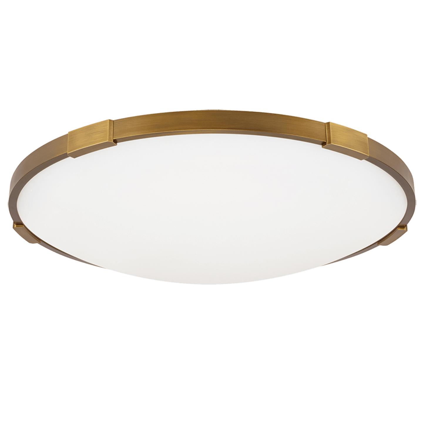Aged Brass 18" Diameter LED 90 CRI 3000K 120V