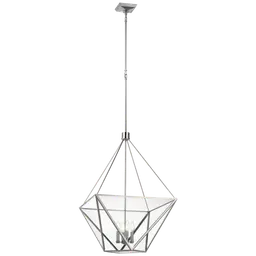 Polished Nickel Clear Glass