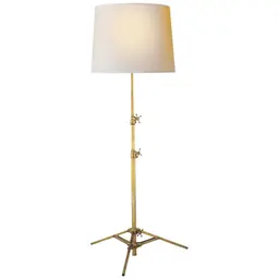 Hand-Rubbed Antique Brass 25" x 28" x 22" Natural Paper