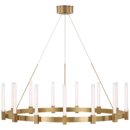 Hand-Rubbed Antique Brass White Glass