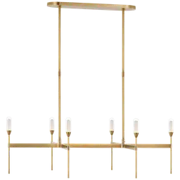 Natural Brass Clear Glass