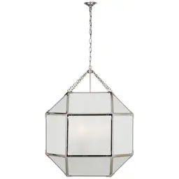 Polished Nickel Frosted Glass