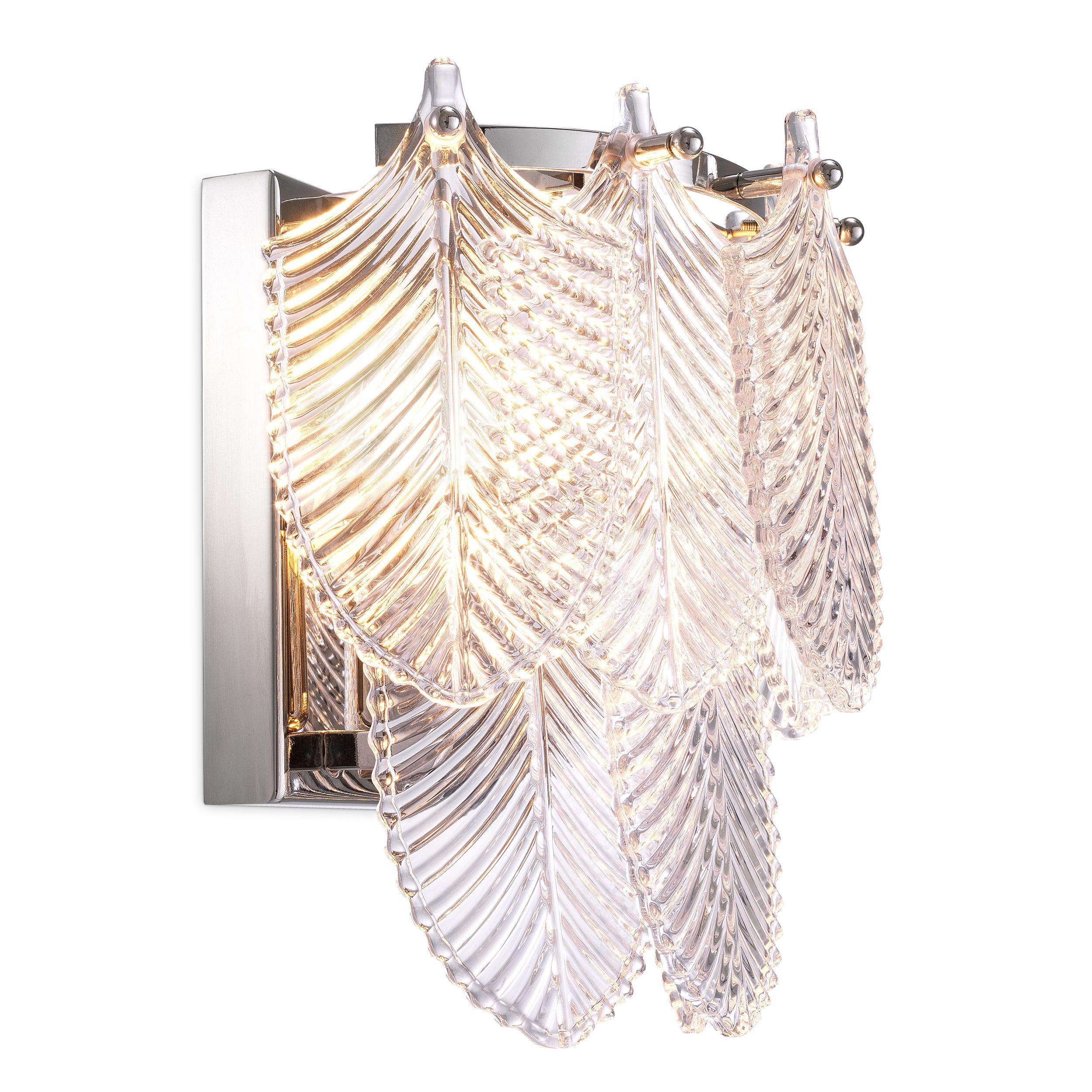 nickel finish | clear glass