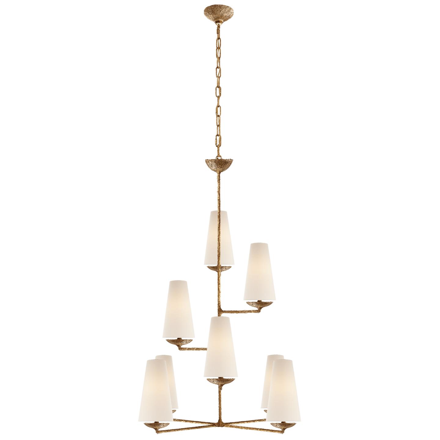 Gilded Plaster 3" x 5.5" x 9.5" Linen