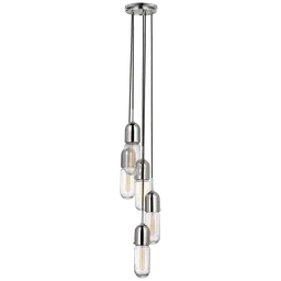 Polished Nickel Clear Glass