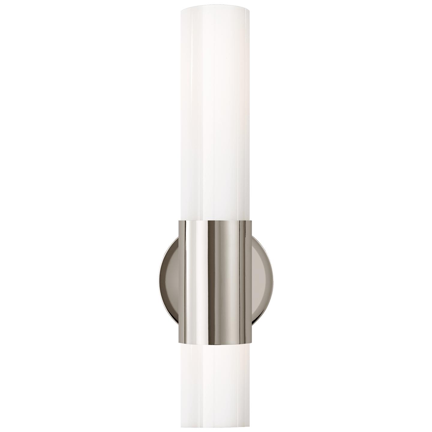 Polished Nickel White Glass