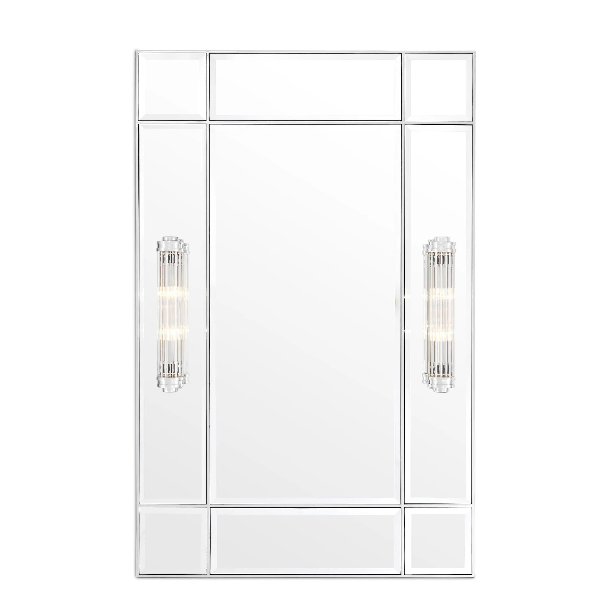 Купить Настенное зеркало Mirror Beaumont with light в интернет-магазине roooms.ru