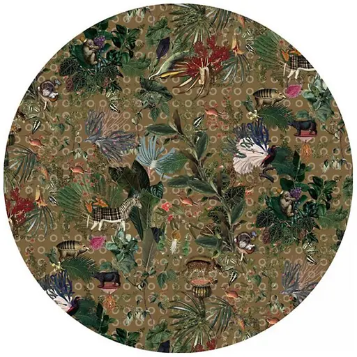 Купить Коврик Menagerie of Extinct Animals Round Area Rug в интернет-магазине roooms.ru