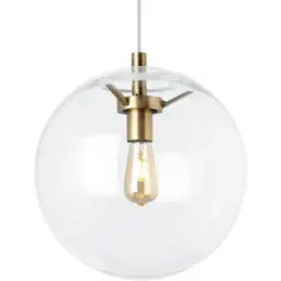 Aged Brass Clear Lamp Not Included