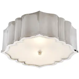 Polished Nickel Frosted Glass