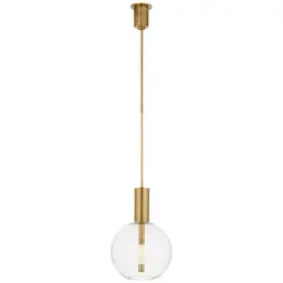 Antique-Burnished Brass Clear Glass