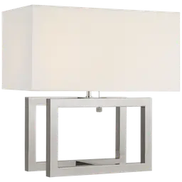 Polished Nickel 18" x 10.25" x 9 Linen Rectangle
