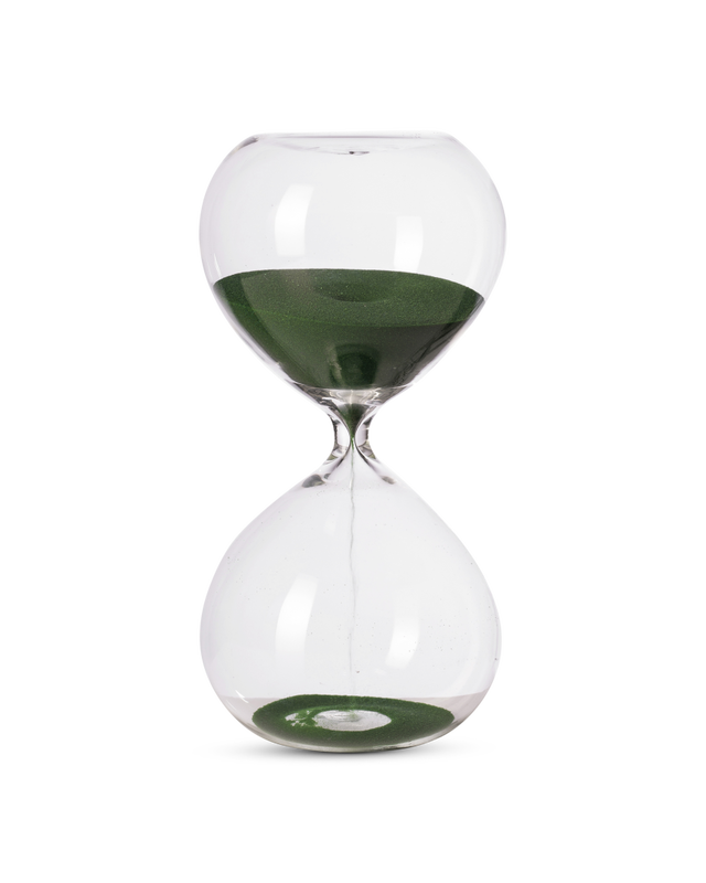 Dark green Glass with sand