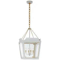 Soft White with Gild Clear Glass