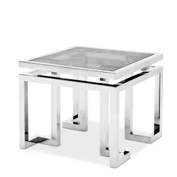 polished stainless steel | smoke glass