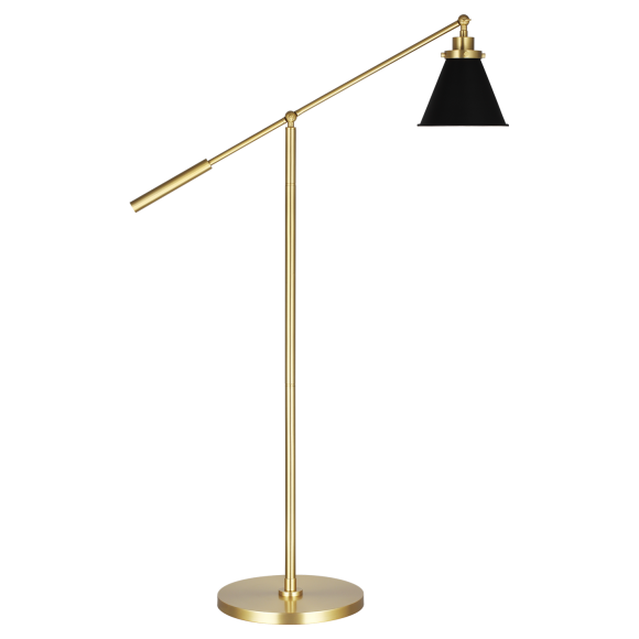 Midnight Black and Burnished Brass LED Bulb(s) Included
