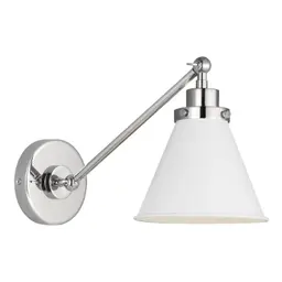 Matte White and Polished Nickel