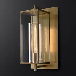 Lacquered Burnished Brass 23"