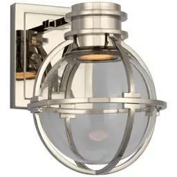 Polished Nickel Clear Glass
