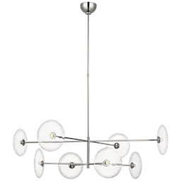 Polished Nickel Clear Glass