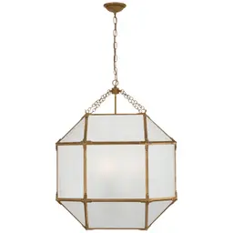 Gilded Iron Frosted Glass