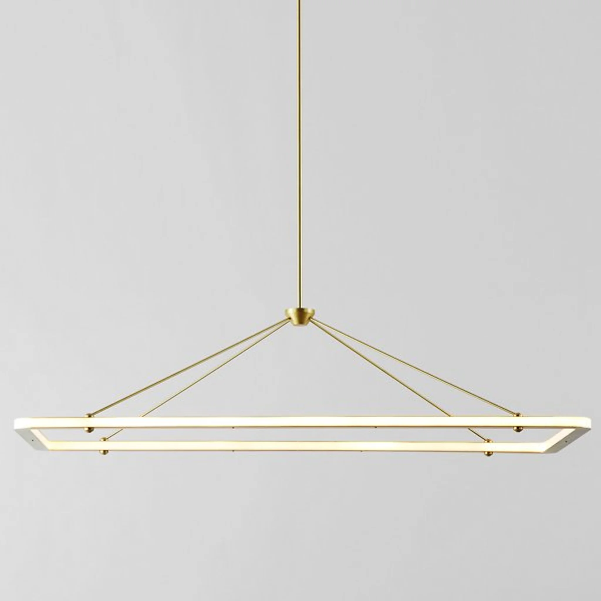 Купить Подвесной светильник Halo Rectangle Pendant Light в интернет-магазине roooms.ru