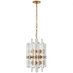 Hand-Rubbed Antique Brass Crystal