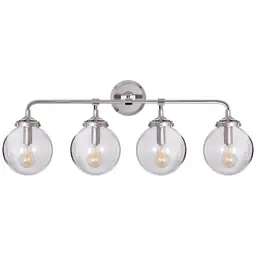 Polished Nickel Clear Glass