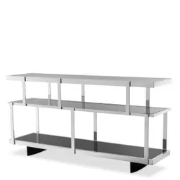 polished stainless steel | smoke glass | black glass | black finish