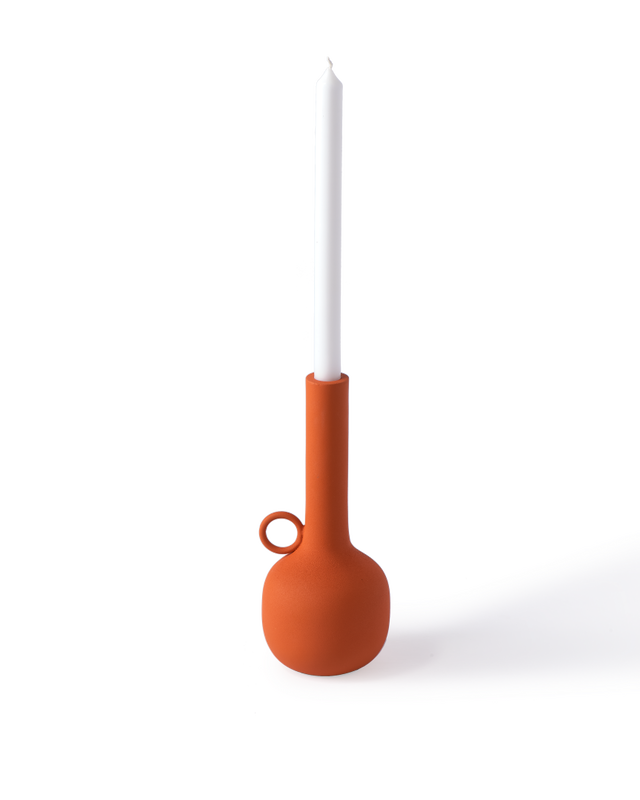 Orange Powder coated iron