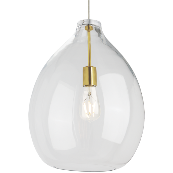 Natural Brass Clear ST19 LED 90 CRI 2700K 120V (T24)