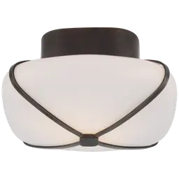 Gun Metal White Glass