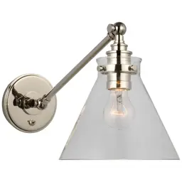 Polished Nickel Clear Glass