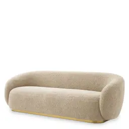 canberra sand | brushed brass finish base