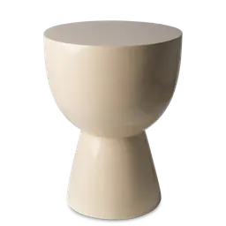 Beige Lacquered polyester