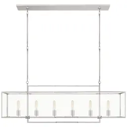 Polished Nickel Clear Glass