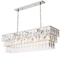 nickel finish | crystal glass