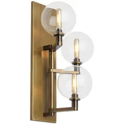 Aged Brass Clear Triple LED T6 90 CRI 2700K 120V (T20/T24)