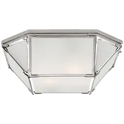 Polished Nickel Frosted Glass