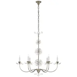 Burnished Silver Leaf Crystal