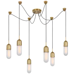 Hand-Rubbed Antique Brass Frosted Glass