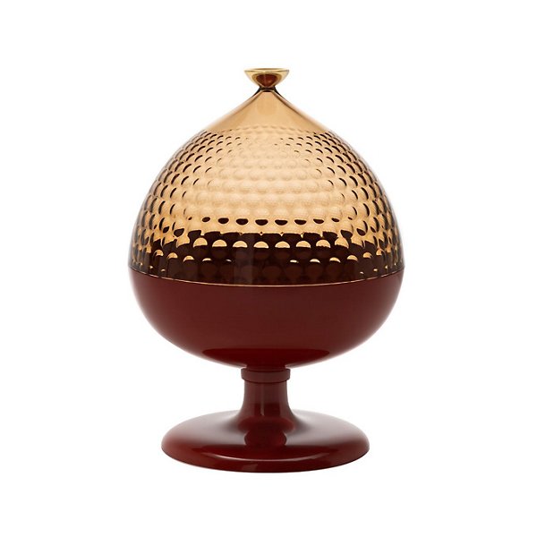 Amber with Brink Red