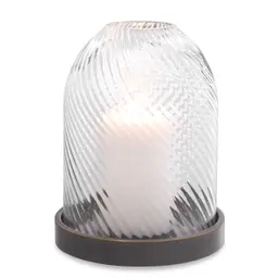 bronze highlight finish | hand blown clear glass S